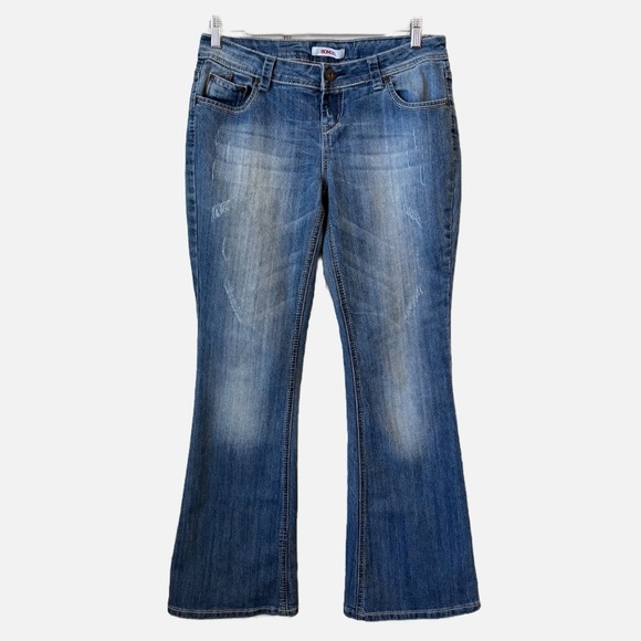 Vintage Y2K Inspired Bongo Denim Jeans Bootcut Flare Low Rise Size 11 - Picture 10 of 10